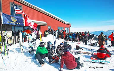 Last day skiing Big Mountain, Whitefish, Montana