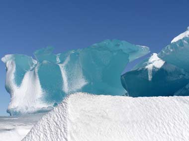 Iceberg blue colors