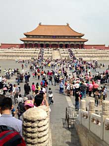 Mao’s Photo over the entrance to the Forbidden City