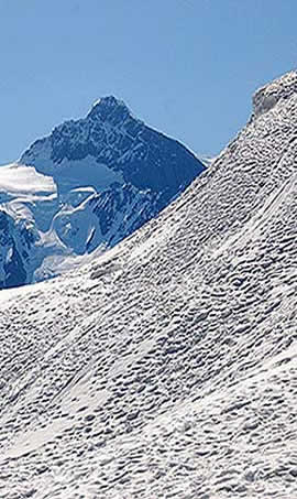 Mt. Baker mottled snow