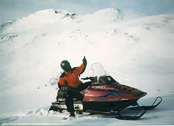 Alaska snowmobiling Boulder Creek’s Superbowl