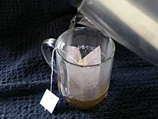 Steeping coffee