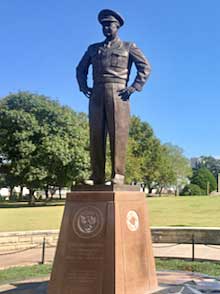 Ike’s statue at the Eisenhower Presidential Library and Museum