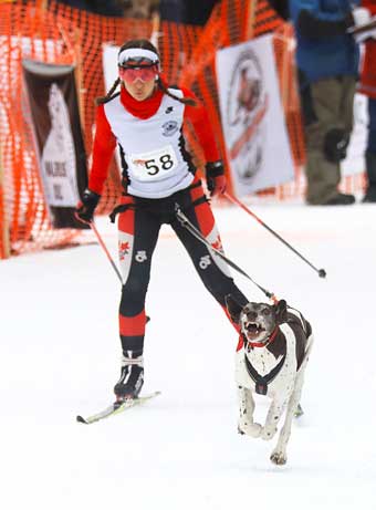 Skijoring in the Flathead Valley, Montana