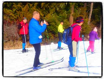 Cross country skiing at Lost Lake, Whistler