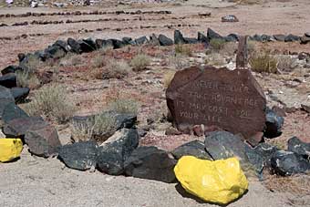 Nevada road to nowhere Guru Road/Dooby Lane wisdom painted on rock