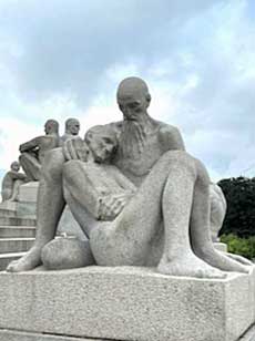 Gustav Vigeland sculpture Old Age, Oslo, Norway