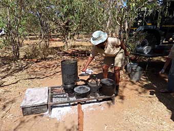 Chobe National Park safari kitchen