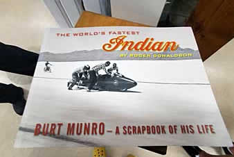 New Zealand Burt Munro motorcycle memoribilia