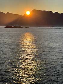 Dawn at Prins Christian Sund, Greenland