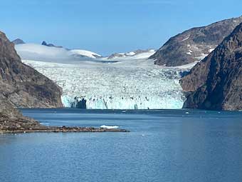 Greenland Prins Christian Sund Glacier