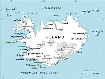 Iceland map