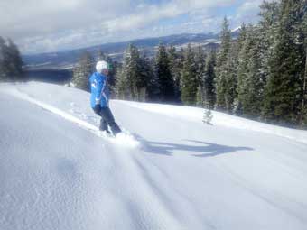 Warner Canyon skiing