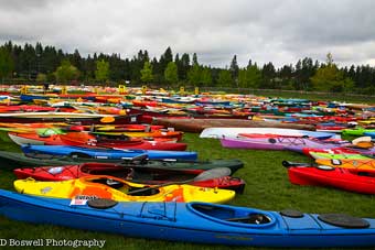 Pole, Pedal, Paddle race boats