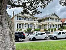 Residential Street in Devonport New Zealand