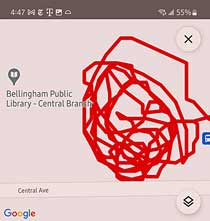 GPS of riding bike in circles