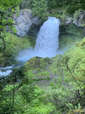 Sahalie Falls on Oregon's Mckenzie River