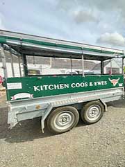 Trailer behind a tractor, Scotland