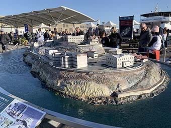 Model of Alcatraz at Pier 33