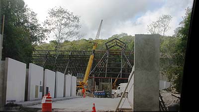 Yucatan, Hotel Tren Maya Calakmul under construction